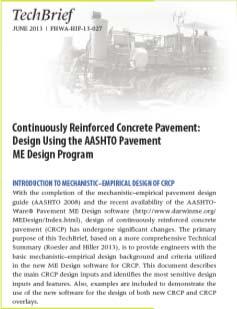 Design Example with AASHTO Pavement ME KEY CRCP DESIGN QUESTIONS TO ANSWER Consulting /