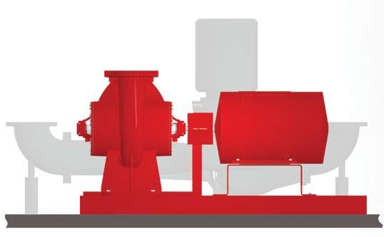 The VSX pump optimizes the advantages of vertical piping applications by eliminating the space-robbing elbows,