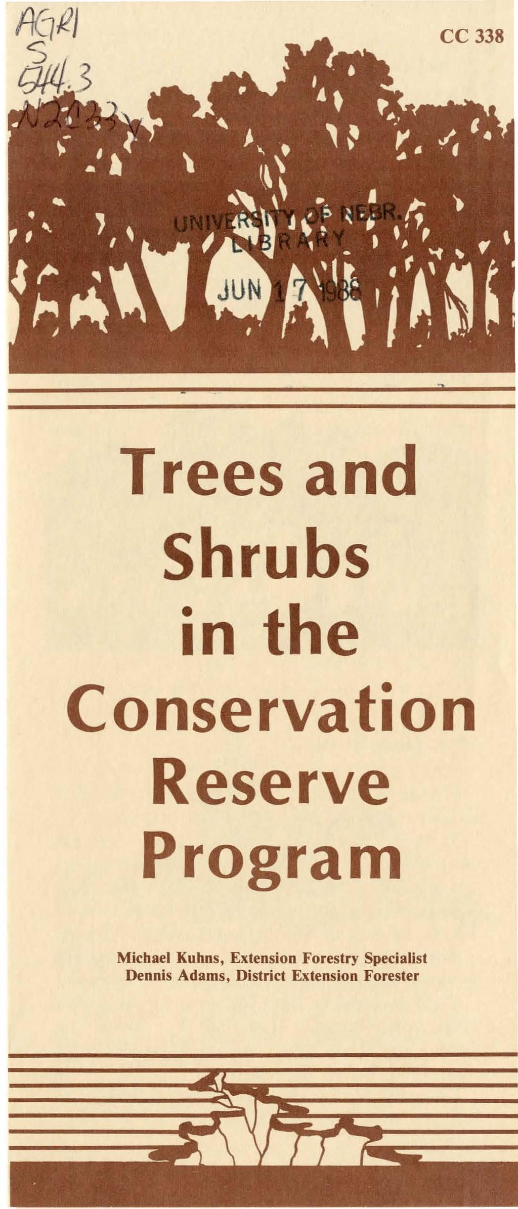 cc 338 Trees and Shrubs in the Conservation Reserve Program Michael