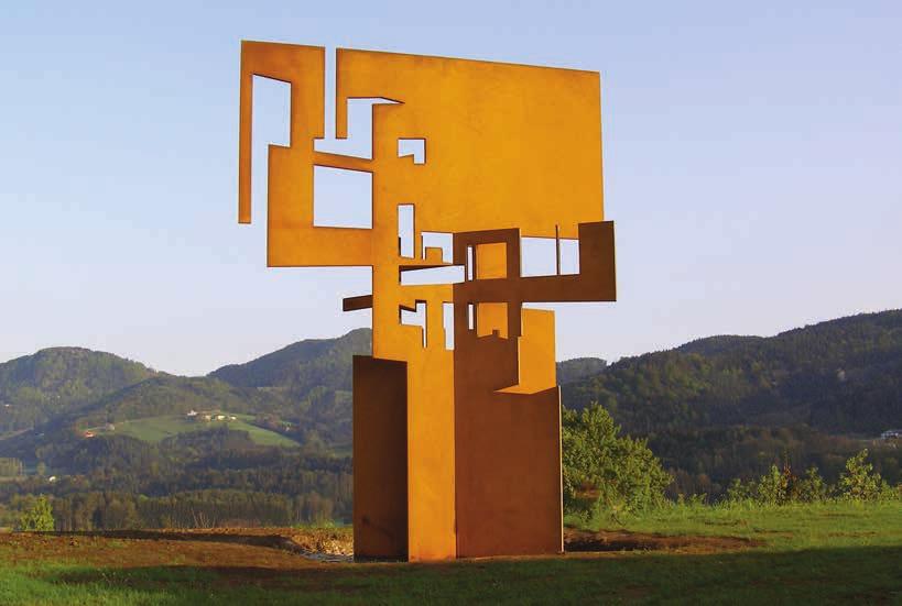 Art & Design Hotel Miura in Čeladná Materials such as concrete, wood and glass in combination with patinax characterize the architecture. Sculpture Park, Museum Liaunig Sculpture made of patinax.