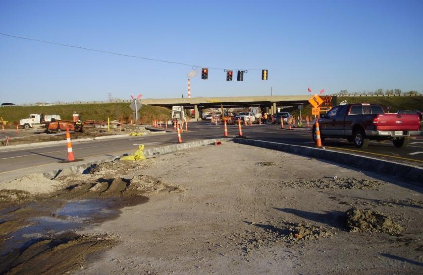 Additionally, an extremely aggressive construction schedule was planned to complete construction. Drainage design was also a major challenge as the interchange lies in the Missouri River flood plain.