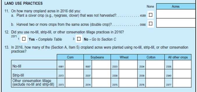 Land Use Practices Item 13 Conservation tillage helps build soil health and reduce nutrient losses. It s an important target of conservation policy, but adoption varies over time and across regions.