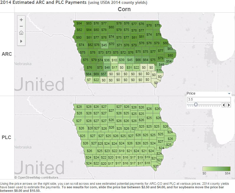 Updated with USDA 2014 county