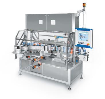 HERMA M Series HERMA 362 M: Precise two-sided labelling > Maximum precision for two-sided labelling, even at high outputs > Ideal for labelling complex, irregularly shaped products > Maximum