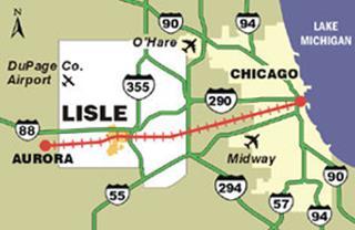 The Village of Lisle is a dynamic community located In Chicago s western suburbs in the heart of a major transportation network which provides convenient access to O Hare/Midway Airports, Chicago and