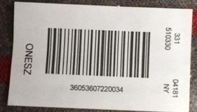 5 inches wide and cannot exceed 2 inches long. 8.3.5. For barcode label contact: 8.3.5.1. Catherines - Checkpoint 8.3.5.2. Lane Bryant - Avery Dennison or Checkpoint 8.3.5.3. Dressbarn Fineline, A&H or Scott Tags 8.