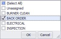 within the Dispatcher Grid itself will display the Popup menu as shown: To select the Dispatch