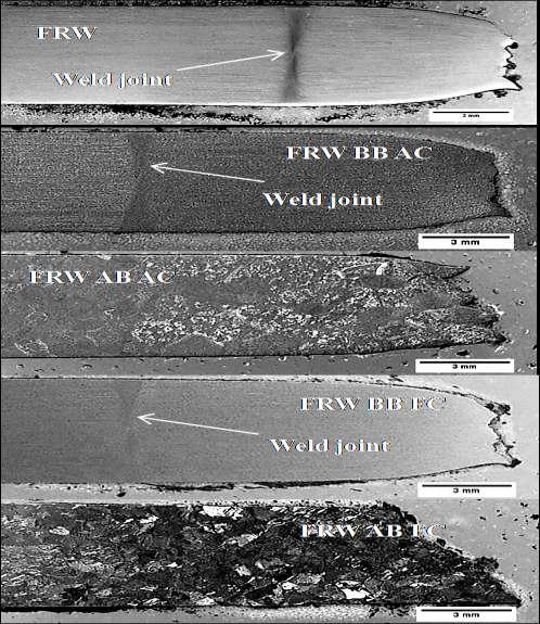 and near weld regions, improving high temperature tensile properties of the as-welded specimen. Figure 3.