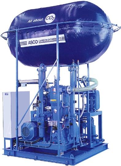 CO 2 Gas Revert Recovery CO 2 Gas Revert Recovery Systems ASCO CO 2 Gas Revert Recovery Systems are engineered to efficiently recover the revert CO 2 gas from ASCO Dry Ice Pellet and Block Machines
