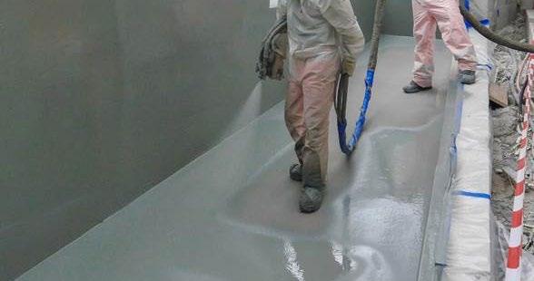 The self-adhesive sheets are applied on to the prepared and primed concrete structure to get optimal full bond.