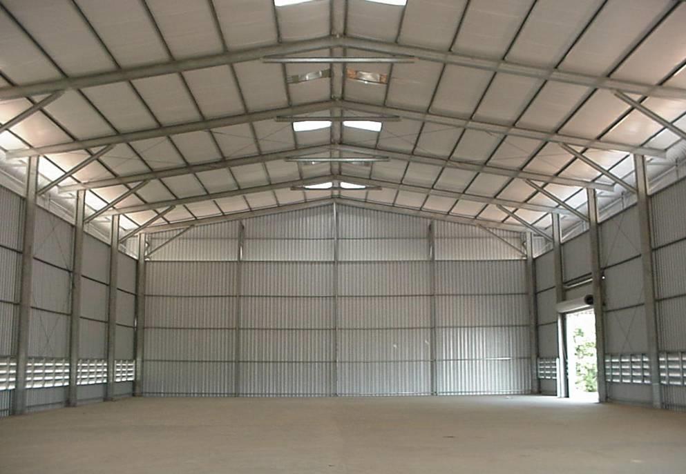 COLD FORM STEEL IN INDUSTRY / WARE HOUSING BUILDING RANGE Clear Span = 6.0m to 22.0 m Multi Span = Maximum 40m. Eave Height = 2.5m to 7.0m Bay spacing = Max 4.0m Length = Minimum 6.