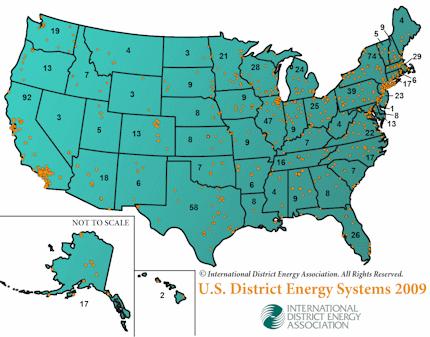 District Energy Systems in the US Over 800 district energy systems in the United States