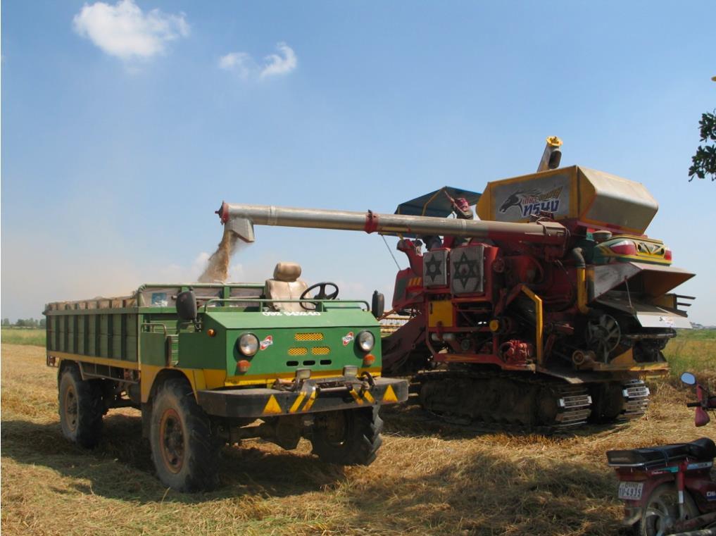 Combines - shift to bulk handling Traders shift to
