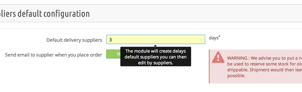 Set the replenishment lead default providers in days. It will apply cascade and then have the option to specify a supplier and by product.