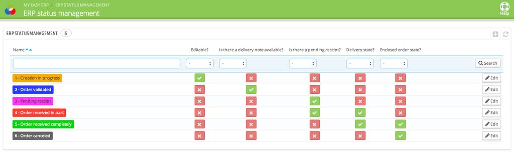 You can filter the results. The view also provides access to information from customer orders associated with these missing products. 5.3.