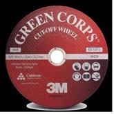 3M TM Cut-Off Wheels 3M TM Green Corps TM Cut-Off Wheels 3M TM Green Corps TM cut-off wheels are the premium choice for cutting metal as they provide high cut rate, long life, and leaves a clean