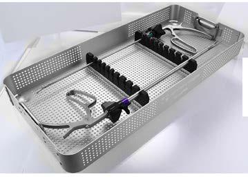 sterilization solutions Introducing Vesolock VersaPak Trays Durable Instrument trays designed for 33 cm and 45 cm Vesolock clip appliers and removers Ease of Use Brackets accommodate 3 mm, 5 mm, 10