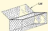The standard gabion basket consists of a single piece of wire mesh that can be assembled to form a rectangular box