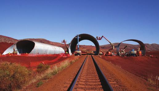 Heavy Haul Road Arches Portals Road or Rail Underpasses Overcasts and Conveyor Covers Stockpile and Escape Tunnels Drainage, Ventilation and Utilidor Systems Corrugated metal structures ship and
