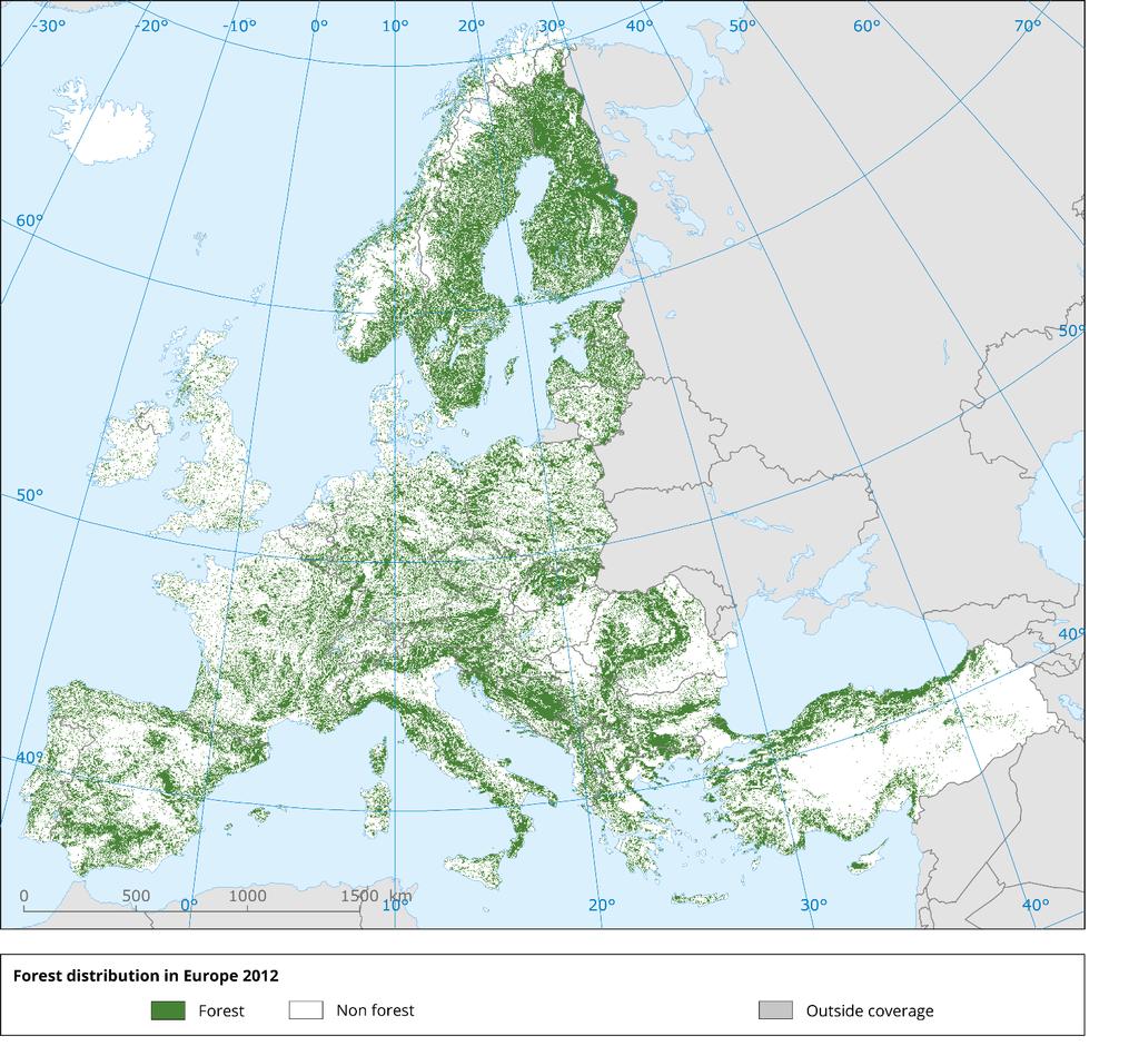 Europe s forests 161 mio ha (EU-28) 186 mio ha (EEA-39) > 40 % of