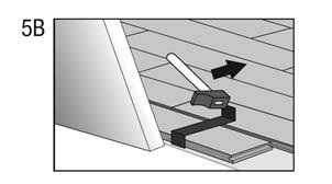 Click the panels together on the short side and drill a hole in the center of the joint between the two panels. Now you can install the panels in the floor. (See diagrams 6A- 6B-6C.