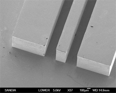MEMS micromachining techniques allow for the construction of three-dimensional (3D) microsized structures, components, and various elements on or within a substrate (usually silicon).