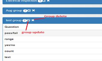 If the user selects Group Service from the Inspection Type drop-down, then he or she must fill in the Section Name.