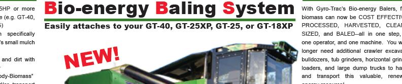 Equipment Overview MOBILE MULCH/BALING GyroTrac (BBS)
