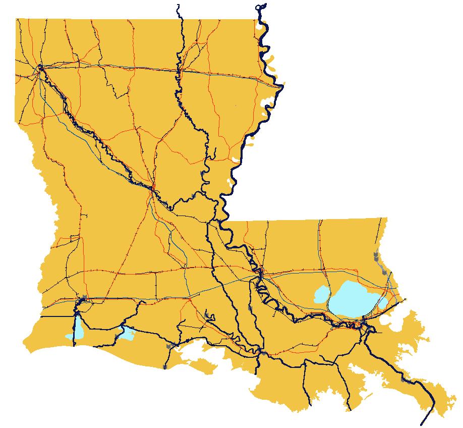 LOUISIANA S MARINE TRANSPORTATION SYSTEM (MTS) Over 2,800 miles of navigable channels Over 1000