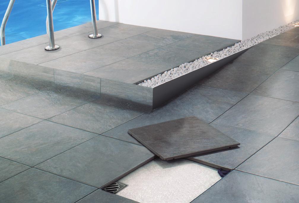 Terraces Pools sylastic terrace drain indoor outdoor lamitech n sylastic concept xps shower tray. Terrace drain complements Two-component waterproofing mortar. Indoor and outdoor waterproofer.