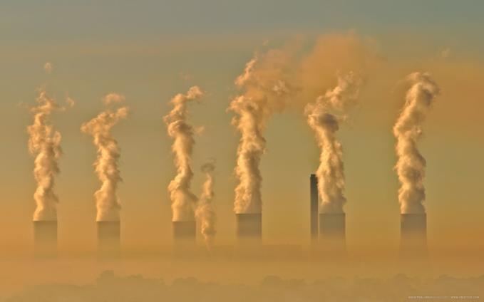 sunlight, nitrogen oxide, and hydrocarbons Smog Industrial Smog - air pollution