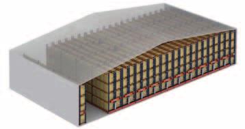 Warehouse using convencional pallet storage Warehouse using Mobile bases The same capacity with a single aisle occupies less space Warehouse using Mobile