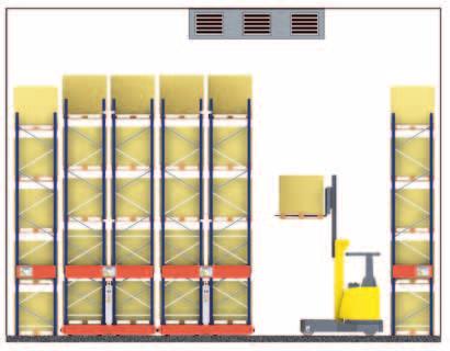 Refrigerated Storerooms The Movirack system is ideal for low or medium-height refrigerated and freezer storerooms: - Since it s a compact system, its investment is quickly recovered.