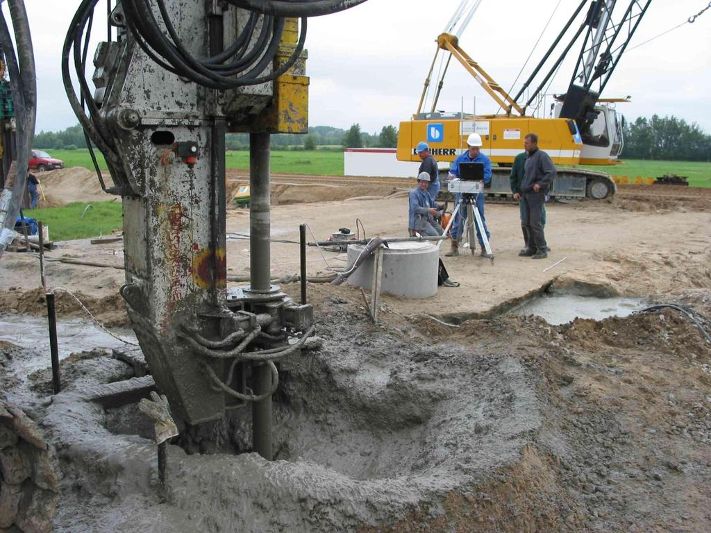 return continuous and automatic recording of jet grouting