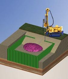 Dam sealing Soilcrete may be used to repair dam cores or enlarge cut-off walls in or below dams.