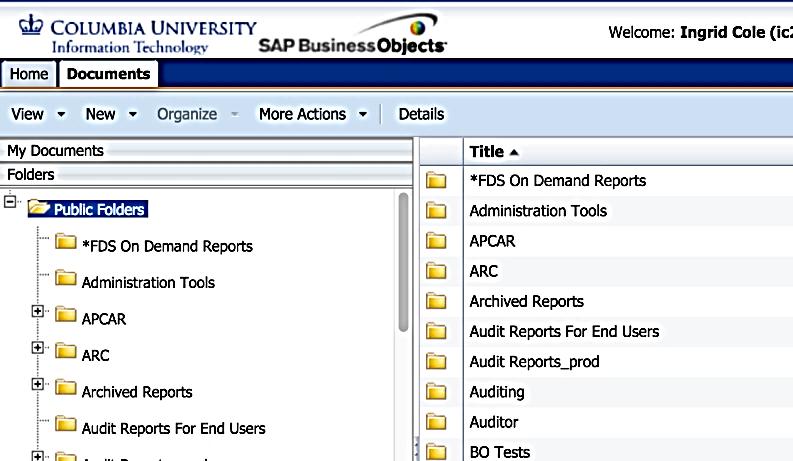 Other mycolumbia Portal Links Enterprise Reporting The HR Manager Reports are also located within the Enterprise