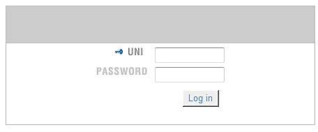 edu Click the Log In Now button Enter your UNI and Password Click the Log In button You will be logged into