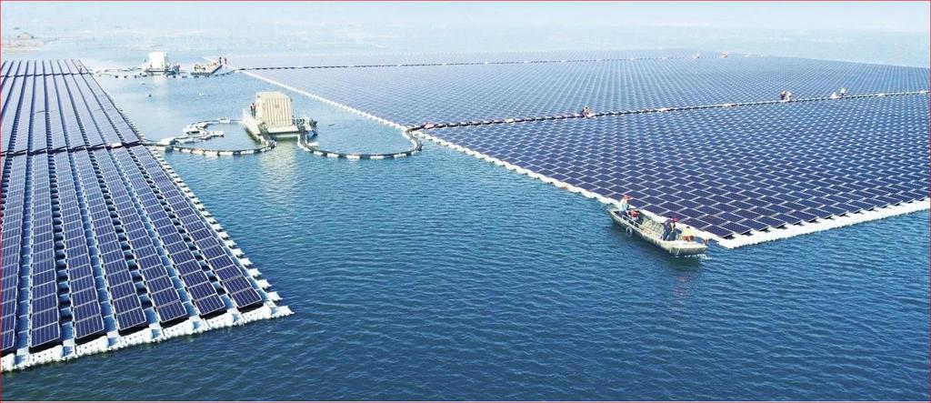 40MW floating solar project on former coal mining region, Anhui, China