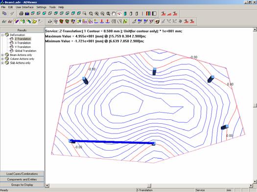 3D viewer - Alter contour line spacing and labeling with Contour Results under Result Display Settings Contour