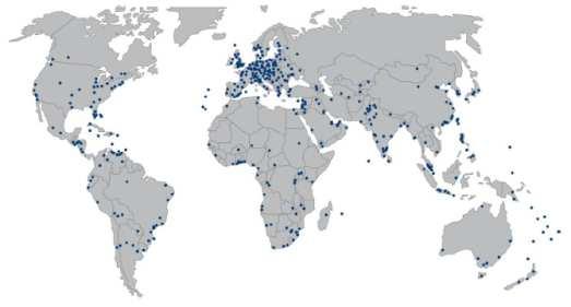 Our Global Network 443 branches in