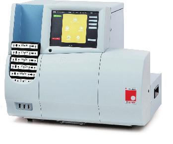 parameters New parameters RDW-SD, P-LCR Automatic sample loader with 5 test- tube racks / 10 racks Continous loading of racks (walk away analyzer) External and internal barcode readers STAT mode
