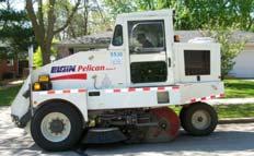 Street Loads With Mechnical Broom Street Cleaning -