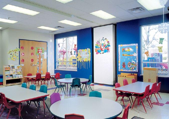 Quickly and easily convert a classroom to meet fluctuations in class size.