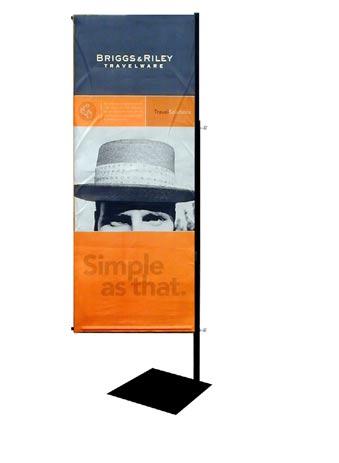 Perfect for displaying banners with print on both sides Note: The Side Stand does not