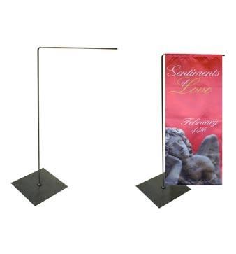- custom heights are available - Heavy duty clip Bulk Packaged Mini Side Stand - Banner is held by heavy rod - Size Customized to your banner - Fits banners