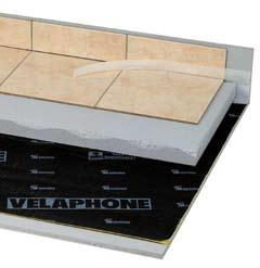 Acoustic performance characteristics under screed With Lw of 22 db, the Vélaphone offers unsurpassed performance.