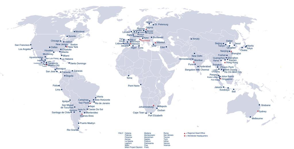 SAVINO DEL BENE WORLDWIDE FLORENCE, ITALY GLOBAL HEADQUARTERS 270 GLOBAL
