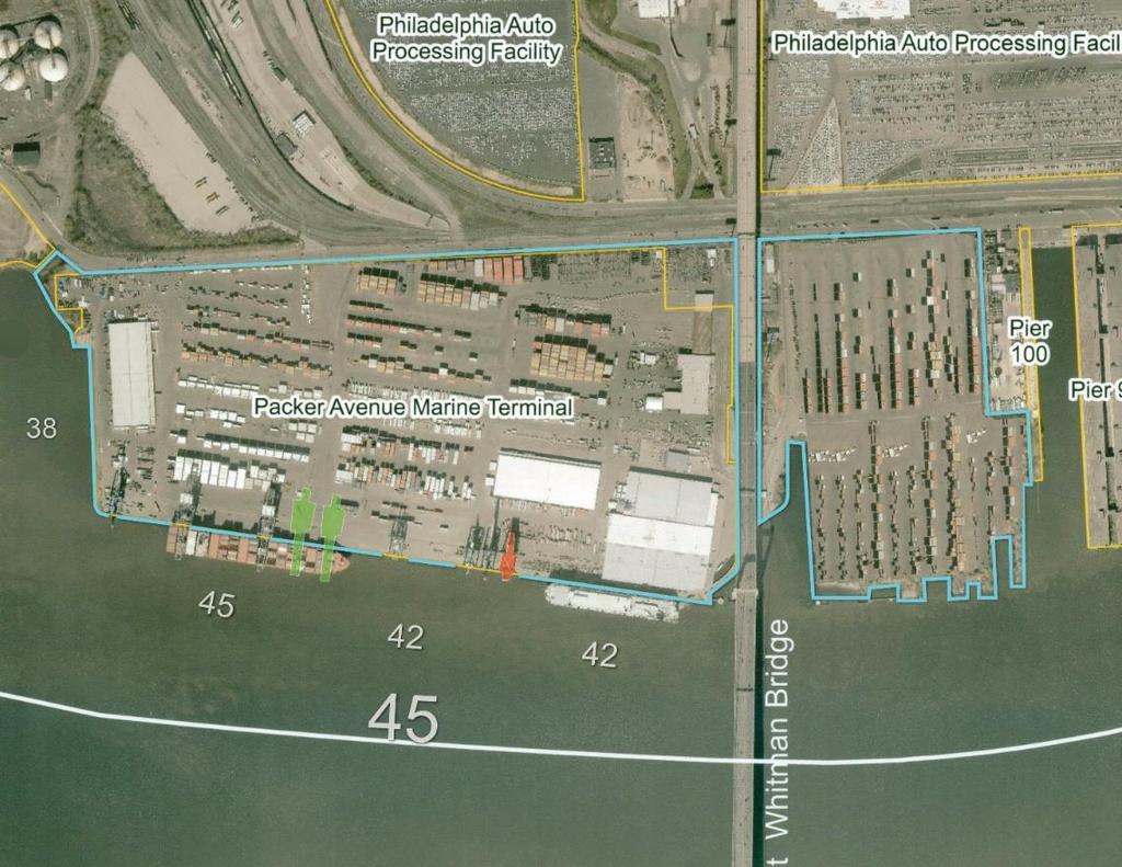 Packer Avenue Marine Terminal Port Development Plan 2017 (4 th Qtr) Terminal Area Capacity Warehouse Capacity 146 acres (+40 acres) 552,000 TEUs 460,000 sq. ft.