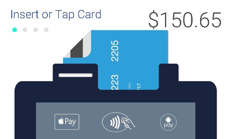 NFC Transaction 1. Enter the amount on the Terminal app and tap CHARGE. 2.