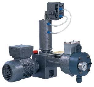 NOVADOS - Concept of the Bran+Luebbe Metering Pumps Working Principle of the Metering Pump Metering pumps are normally composed of a motor, the metering pump gear and the pumphead.